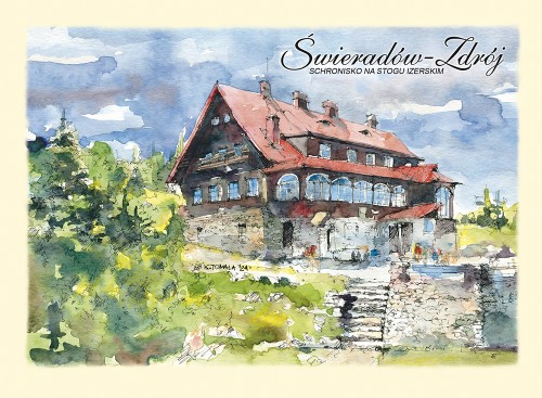 Pocztówka z reprodukcją akwareli Świeradów Zdrój 01.