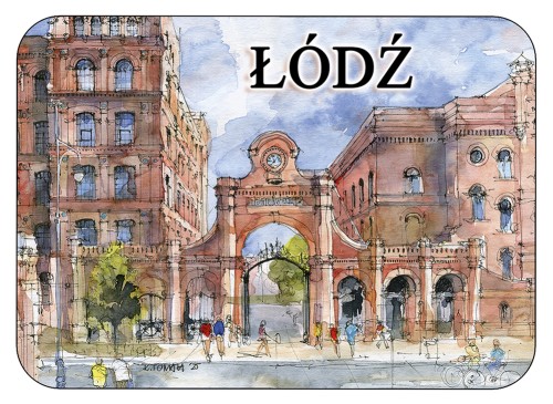 Magnes prostokątny Łódź 440.