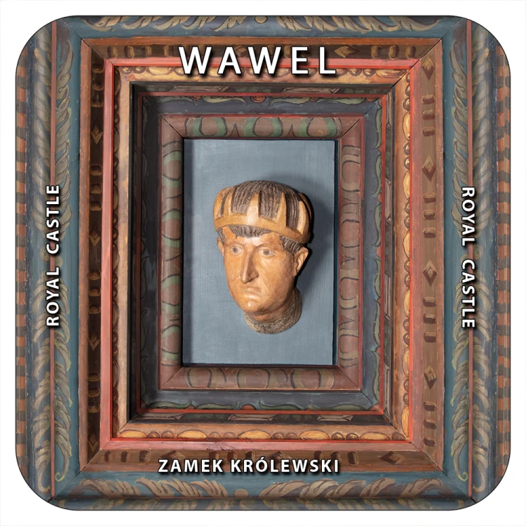 Podkładka korkowa z Głowami Wawelskimi.