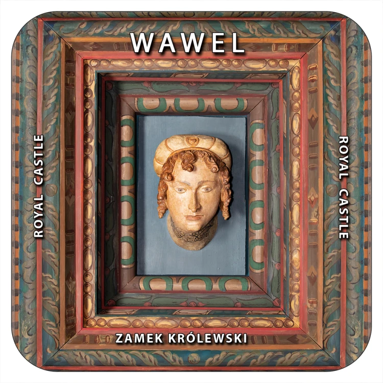 Podkładka korkowa z Głowami Wawelskimi.