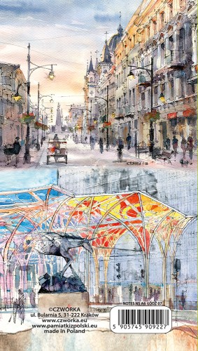 Okładka notesu A6 Łódź 07 - rewers