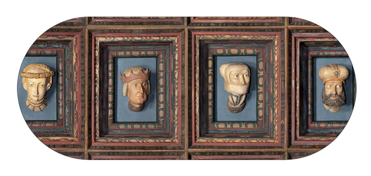 Awers etui do okularów Głowy Wawelskie.