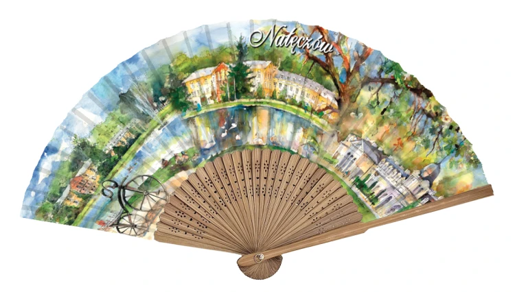 Rozłożony wachlarz Nałęczów.