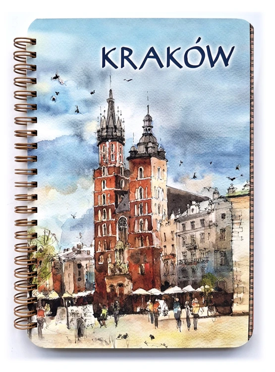 Wizualizacja kołonotatnika A5 Kraków 02.