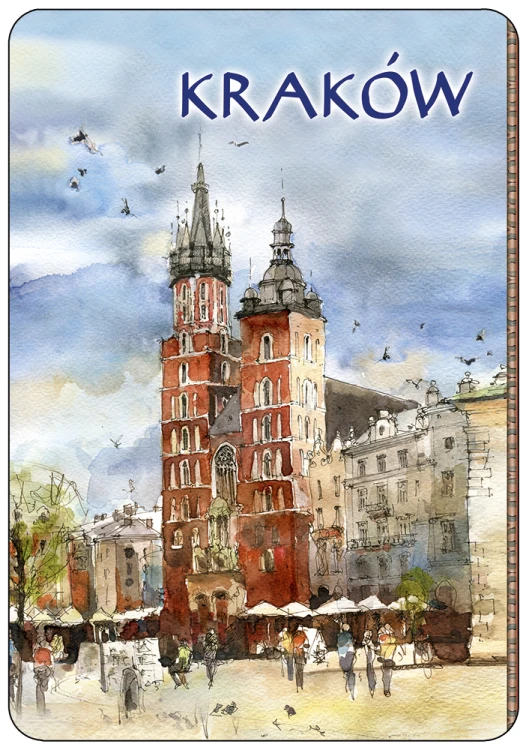 Pierwsza strona okładki kołonotatnika A5 Kraków 02.