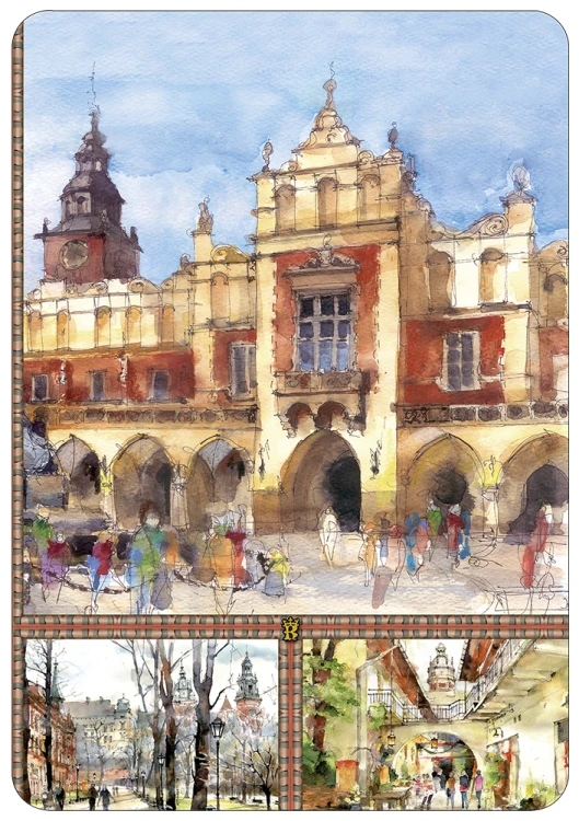 Druga strona okładki kołonotatnika A5 Kraków 02.