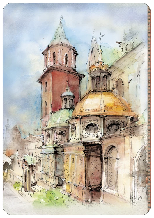 Trzecia strona okładki kołonotatnika A5 Kraków 02.