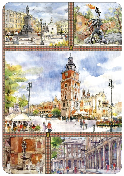 Czwarta strona okładki kołonotatnika A5 Kraków 02.