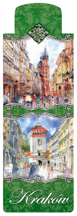 Zakładka maknetyczna Kraków w akwareli 20.