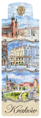Zakładka maknetyczna Kraków w akwareli 21.