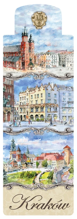 Zakładka maknetyczna Kraków w akwareli 21.