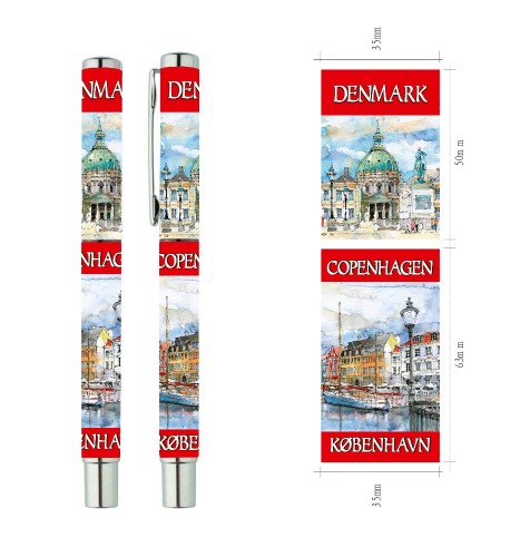 Wizualizacja długopisu żelowego Kopenhaga 02.