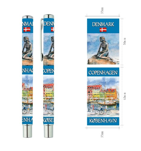 Wizualizacja długopisu żelowego Kopenhaga 01.