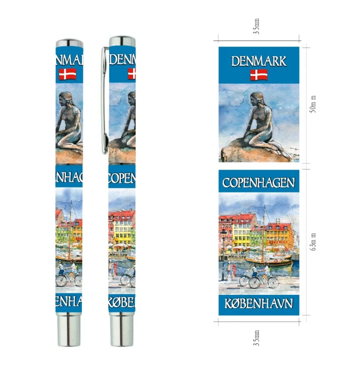 Wizualizacja długopisu żelowego Kopenhaga 01.