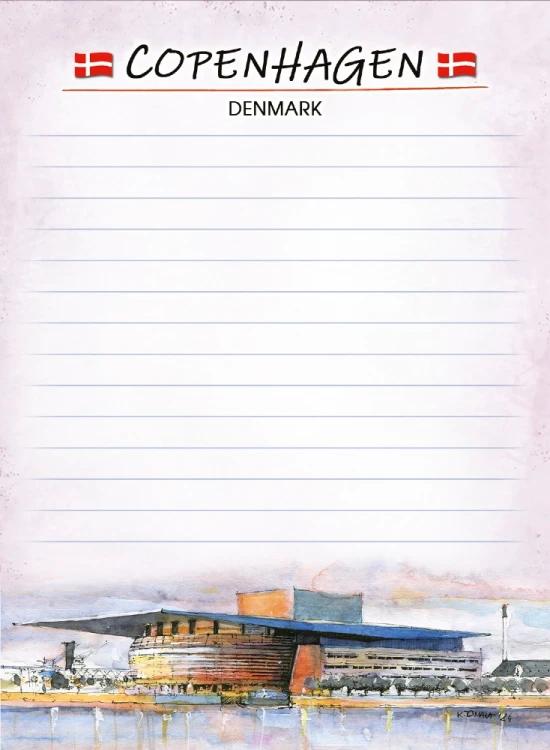 Mały notes magnetyczny Kopenhaga 02.