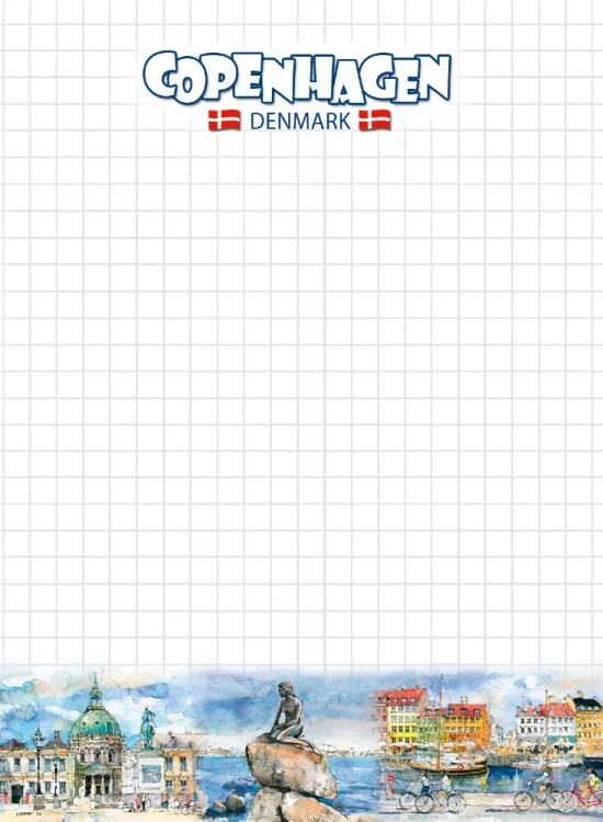 Mały notes magnetyczny Kopenhaga 04.