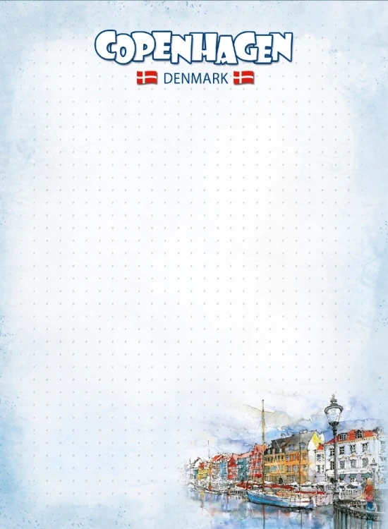 Mały notes magnetyczny Kopenhaga 03.