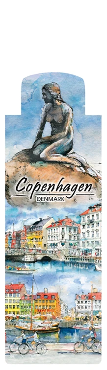 Awers zakładki magnetycznej Kopenhaga 01.