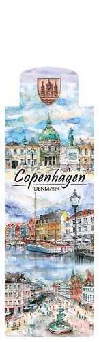 Awers zakładki magnetycznej Kopenhaga 02.
