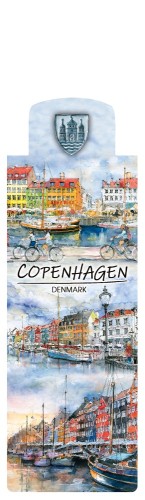 Awers zakładki magnetycznej Kopenhaga 03.