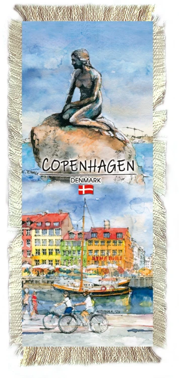 Zakładka materiałowa Kopenhaga w akwareli 01.