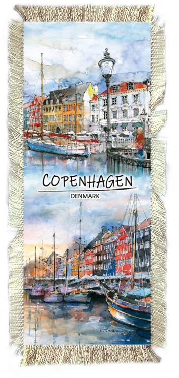 Zakładka materiałowa Kopenhaga w akwareli 04.