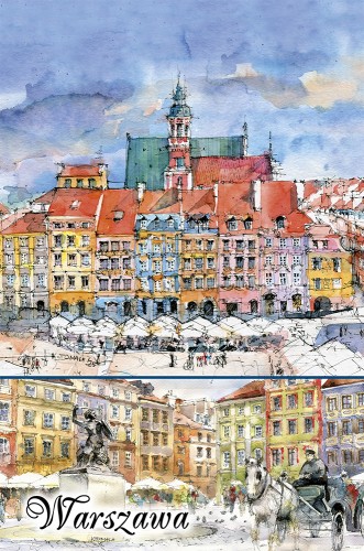 Okładka notesu B6 Warszawa 06