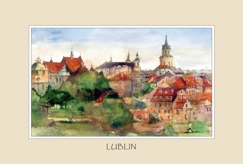 Reprodukcja akwareli z Lublina 03.