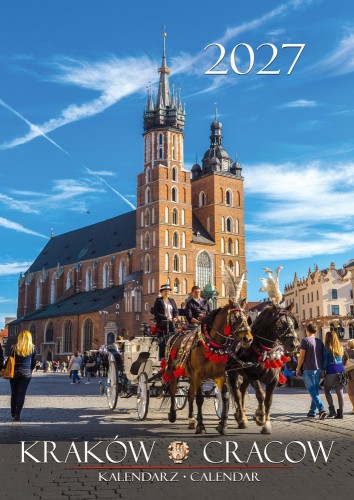 Okładka kalendarza B4 Kraków w fotografii 2027.