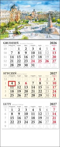 Kalendarz trójdzielny Łódż 06
